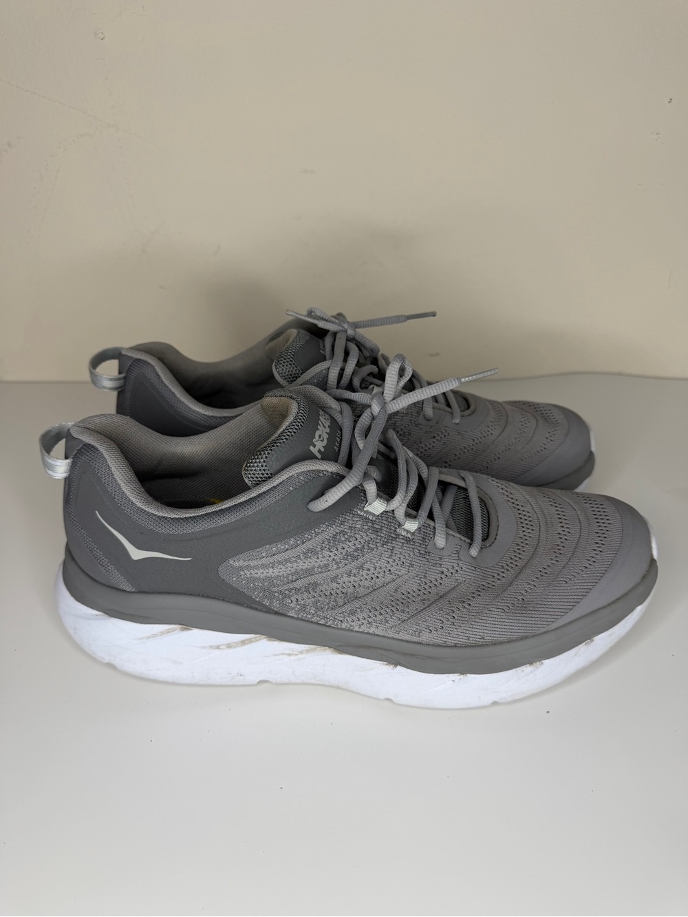 Hoka One One Akasa Gray Running Shoes Sneakers 1099738 FGSS Men’s Size 12.5